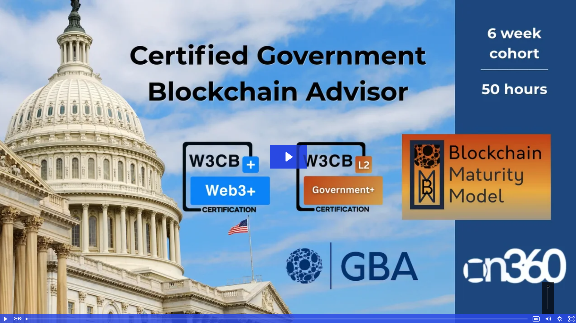 Certified Government Blockchain Advisor Program Overview